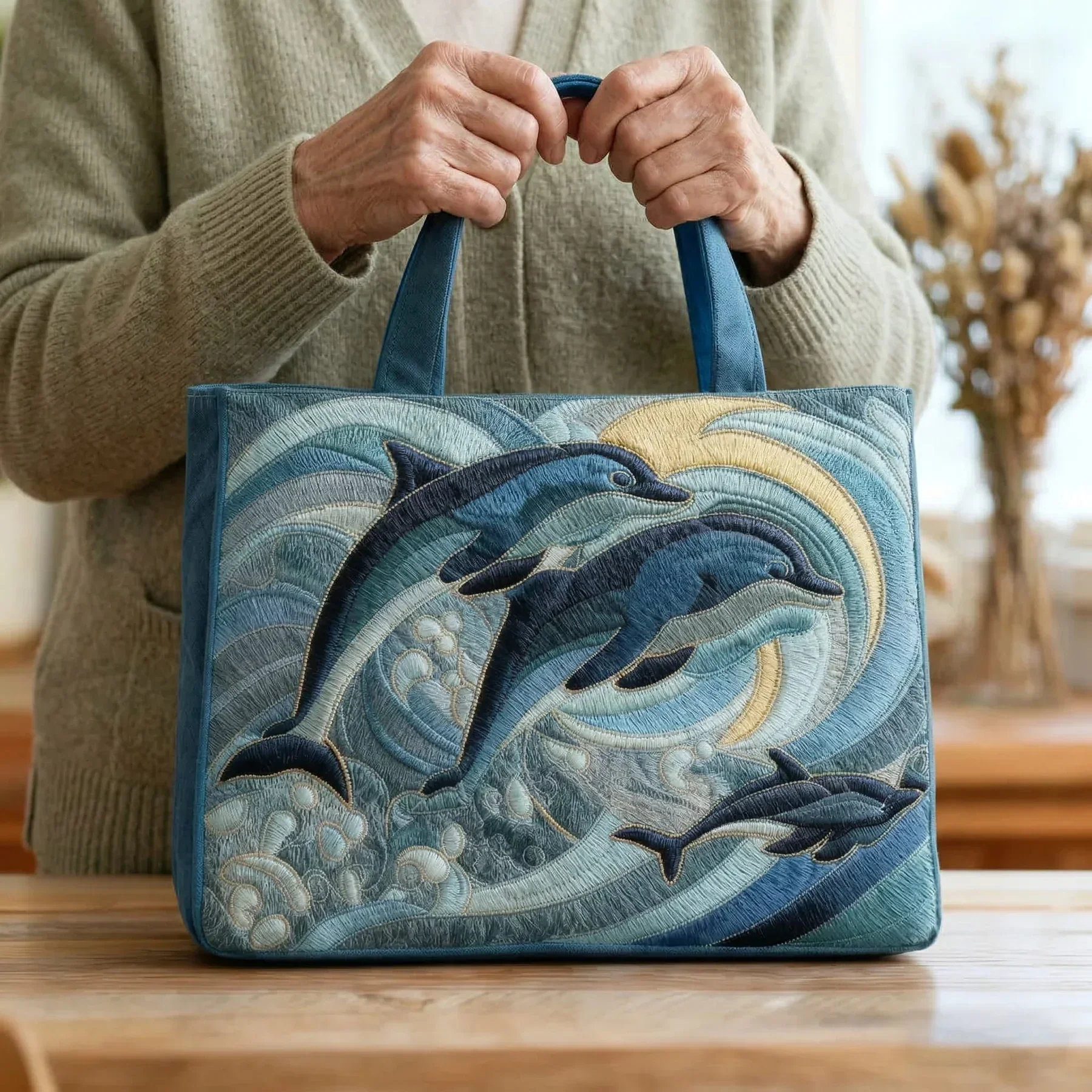 Artisanal Bag - Ocean Dolphin - Image 2