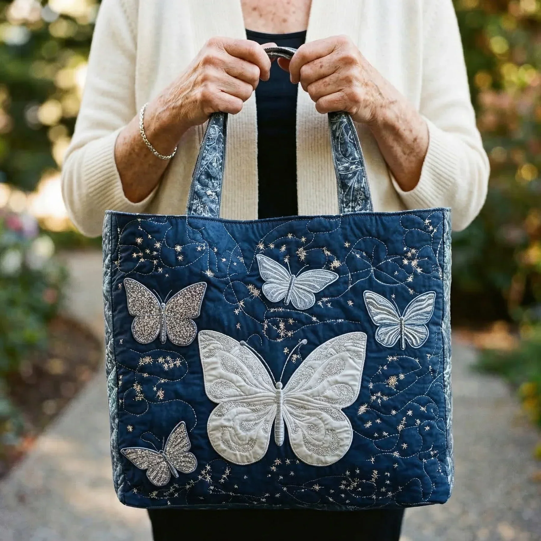 Artisanal Bag - Silver Butterfly - Image 2