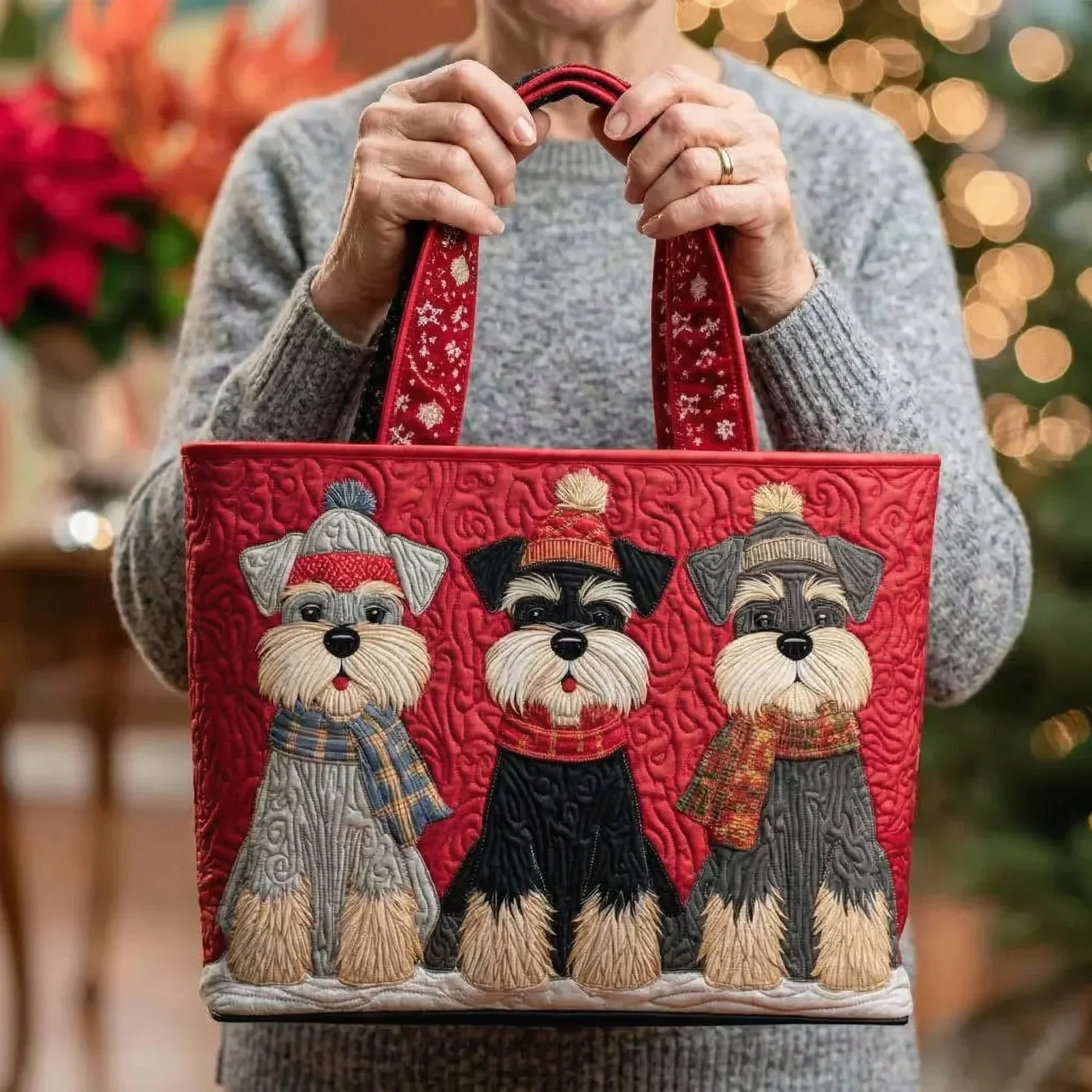 Artisanal Bag - Trio of Schnauzers - Image 2