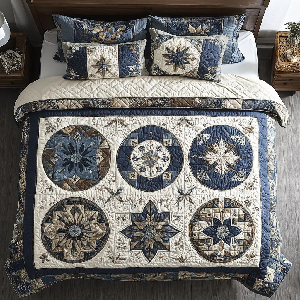 Floral Patchwork 3-Piece Bedding Set - Image 4