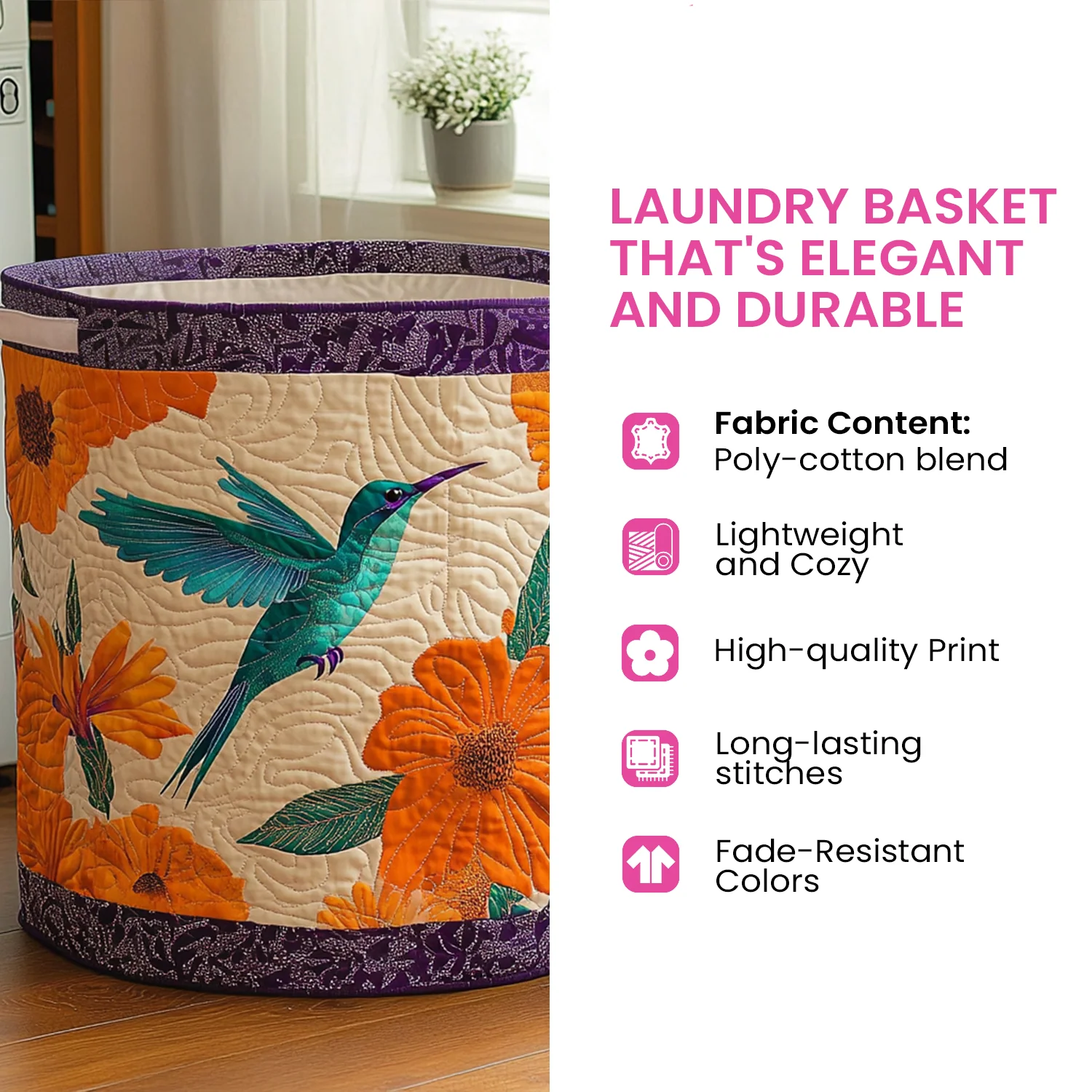 Hidden Octopus Laundry Basket - Image 2