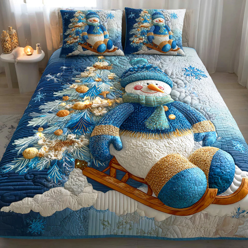 Snowmen Wonderland 3-Piece Bedding Set - Image 5